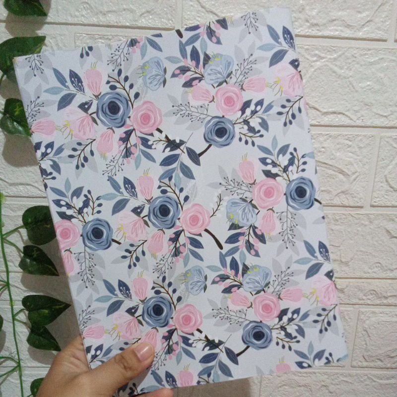 

A5 SIDU 10Pcs Sampul Buku FLOWER Sampul Buku Anak Perempuan Aestetik Sampul Buku Sidu