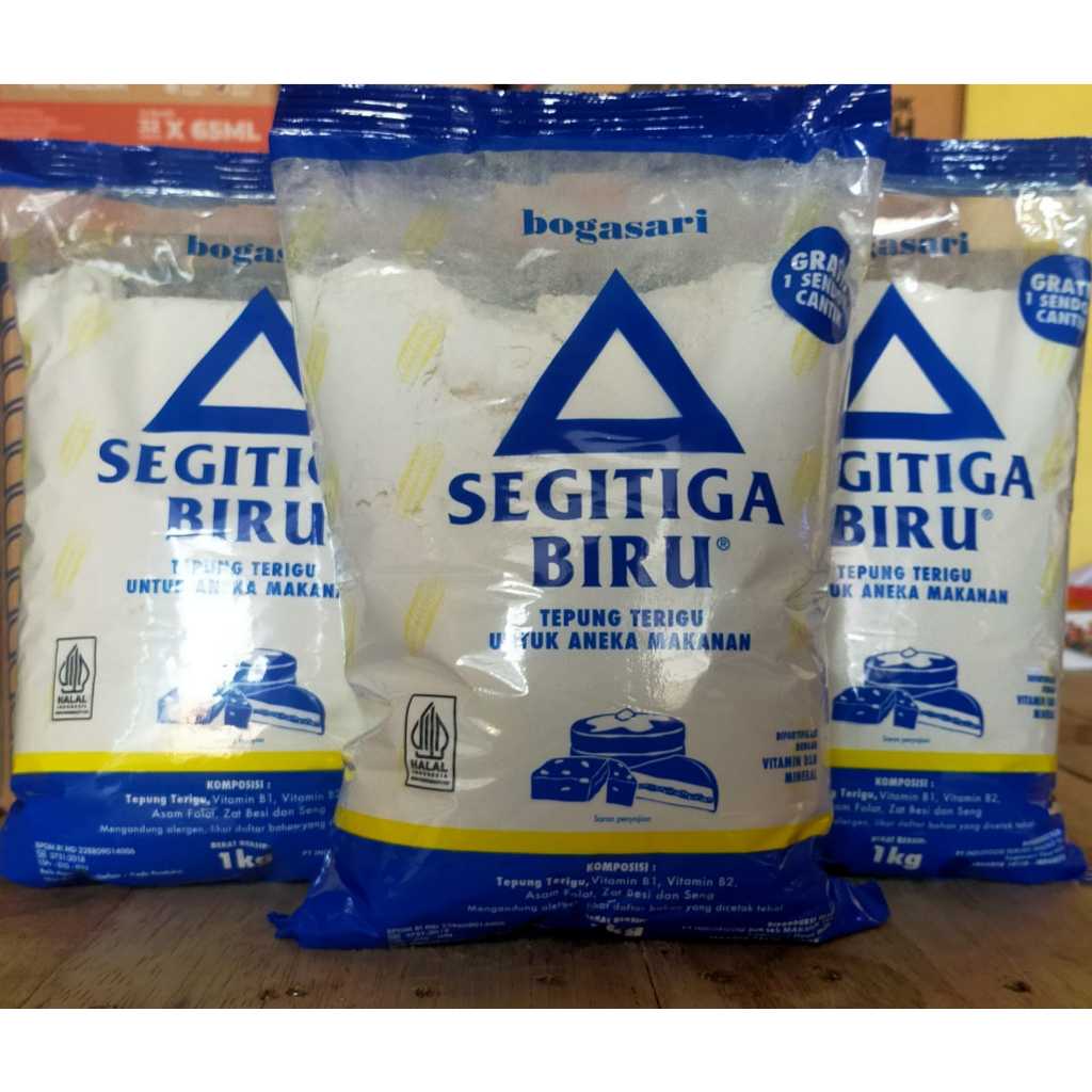 

TEPUNG TERIGU SEGITIGA BIRU 1 Kg (PROTEIN SEDANG)