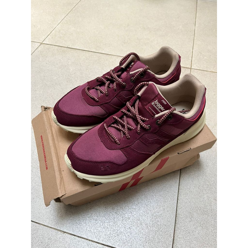 Piero Jogger PRM 8years Original Bekas Review Burgundy Maroon 42
