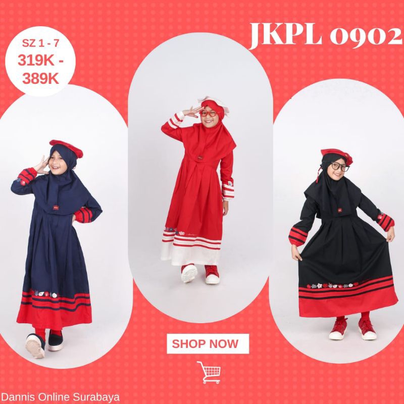 ❤️ Dannis Online Surabaya ❤️ Jkpl 0902 Dress Katun Bordir Pakaian Perempuan Fashion Muslimah Baju Mu