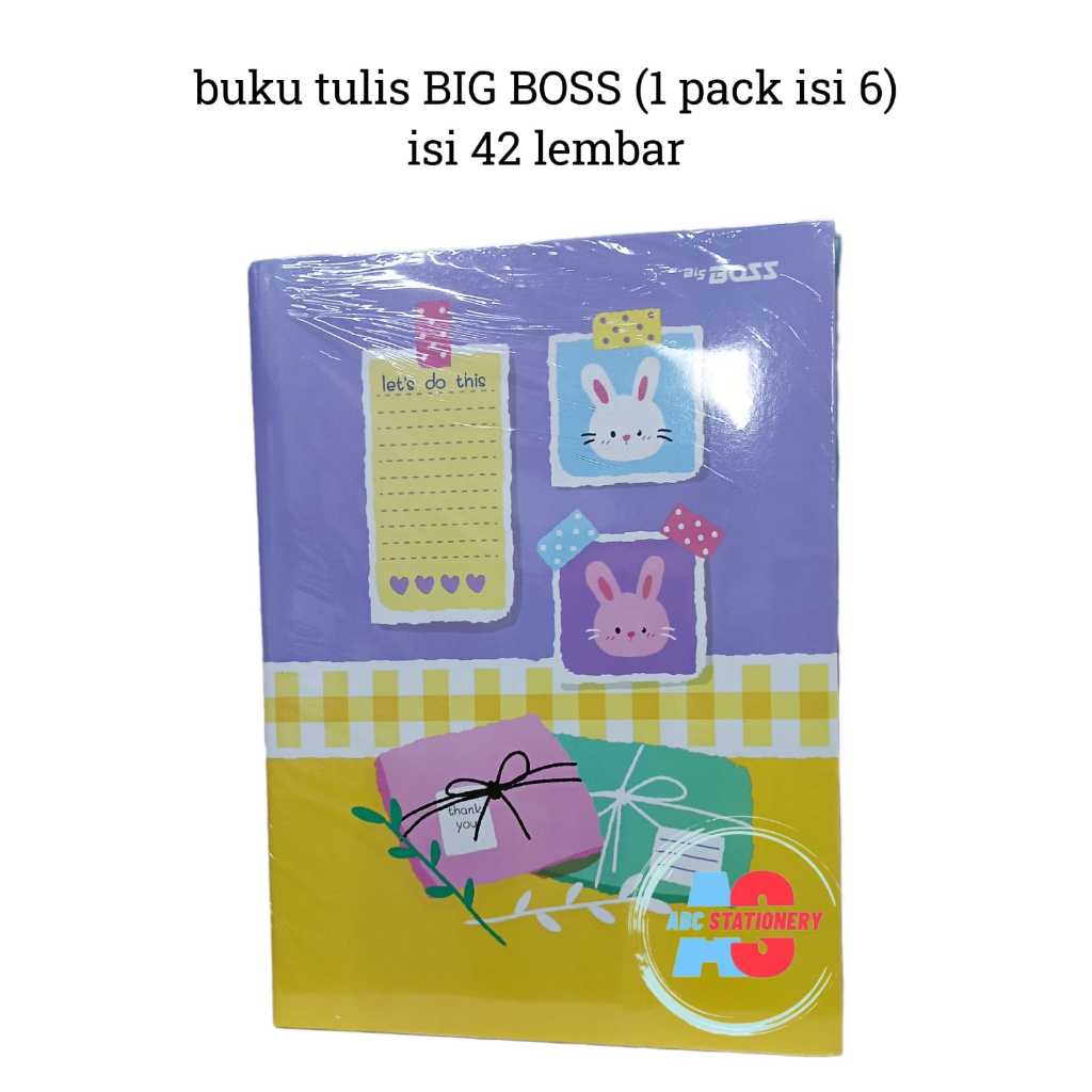 

Buku tulis Big Boss isi 42 lembar 6 buku