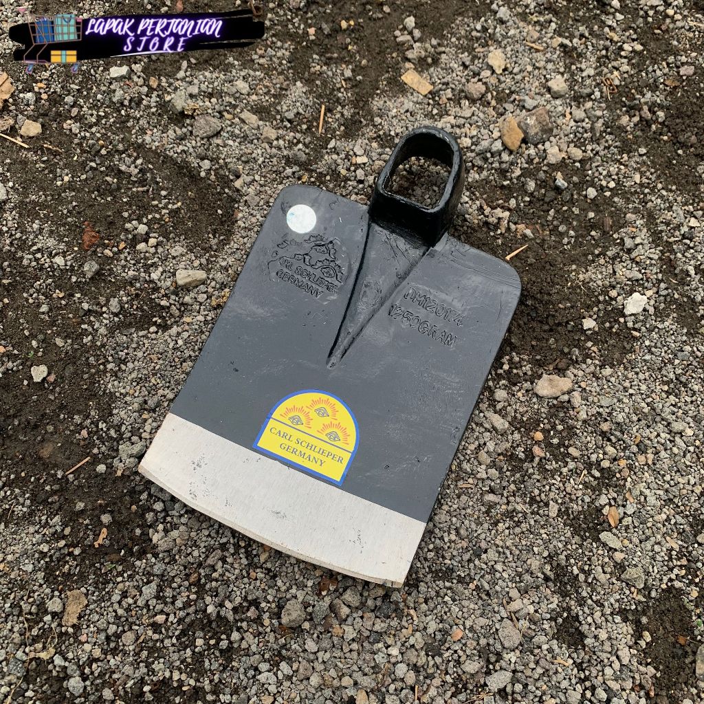 Cangkul Cap Mata Asli Carlschlieper Germany Anti Gompal - Cangkul Tanah Anti Lengket - Cangkul Sawah