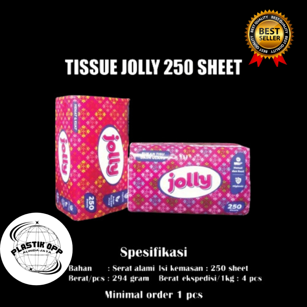 Tissue JOLLY SOFTPACK 250 sheets Facial Tissue / Tisu Wajah / Tissue Jolly 250 Sheet Murah / Tissue