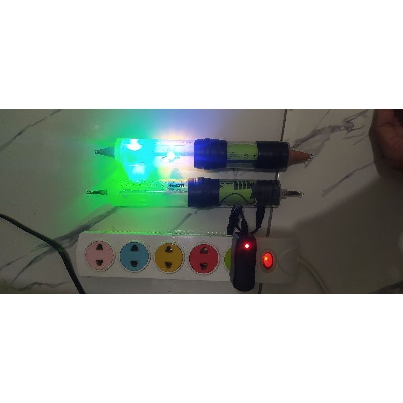 lampu torpedo led turbo cas pemikat cumi-cumi/ikan untuk dibawah air mode 7x klik
