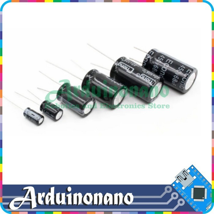 Elco 10uf 25v / Kapasitor Elco 10uf 25v / Elco 10