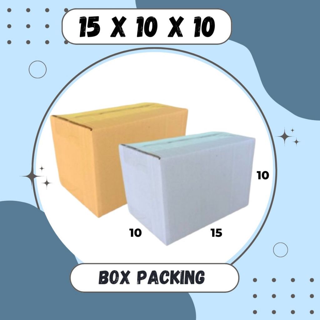 

Box 15x10x10 Kardus A1 Packing Karton Dus Kotak Kemasan Obat Mainan Olshop Souvenir Jamu Sparepart