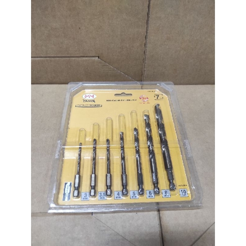 YAIWA mata bor set cobalt drill bit 7 pcs.