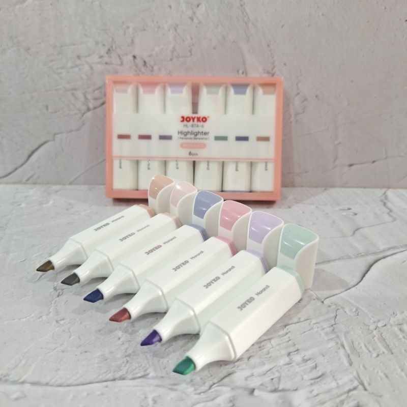 

(1 Set ) Highlighter Joyko Fancy Mini 6 Warna HL-87A/87B-6