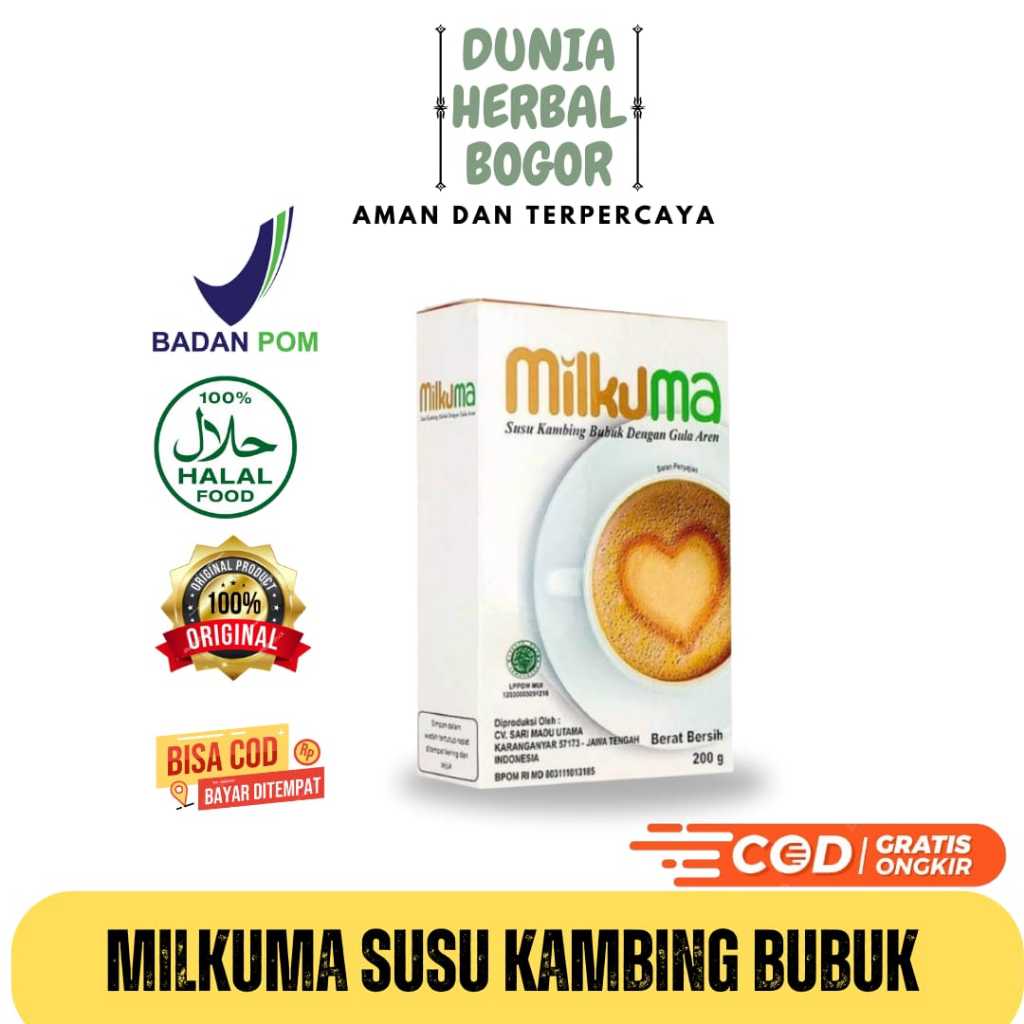 

Milkuma Susu Kambing Bubuk Plus Gula Aren Sehat Segar Dan Menyehatkan Menyembuhkan Penyakit TBC