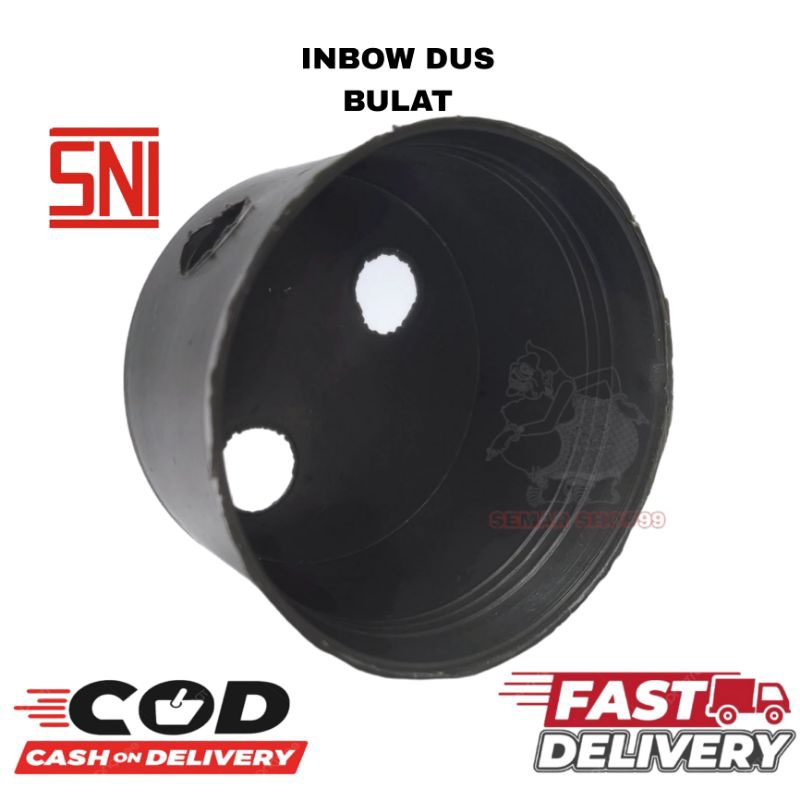 INBOW BULAT Kotak Box Inbow Inbau inbo dus im bo dus Mangkok Saklar  Stop Kontak  Tanam Hitam  Bulat