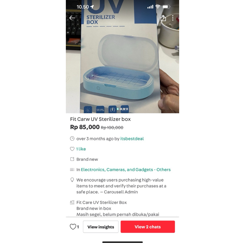 UV Sterilizer Box