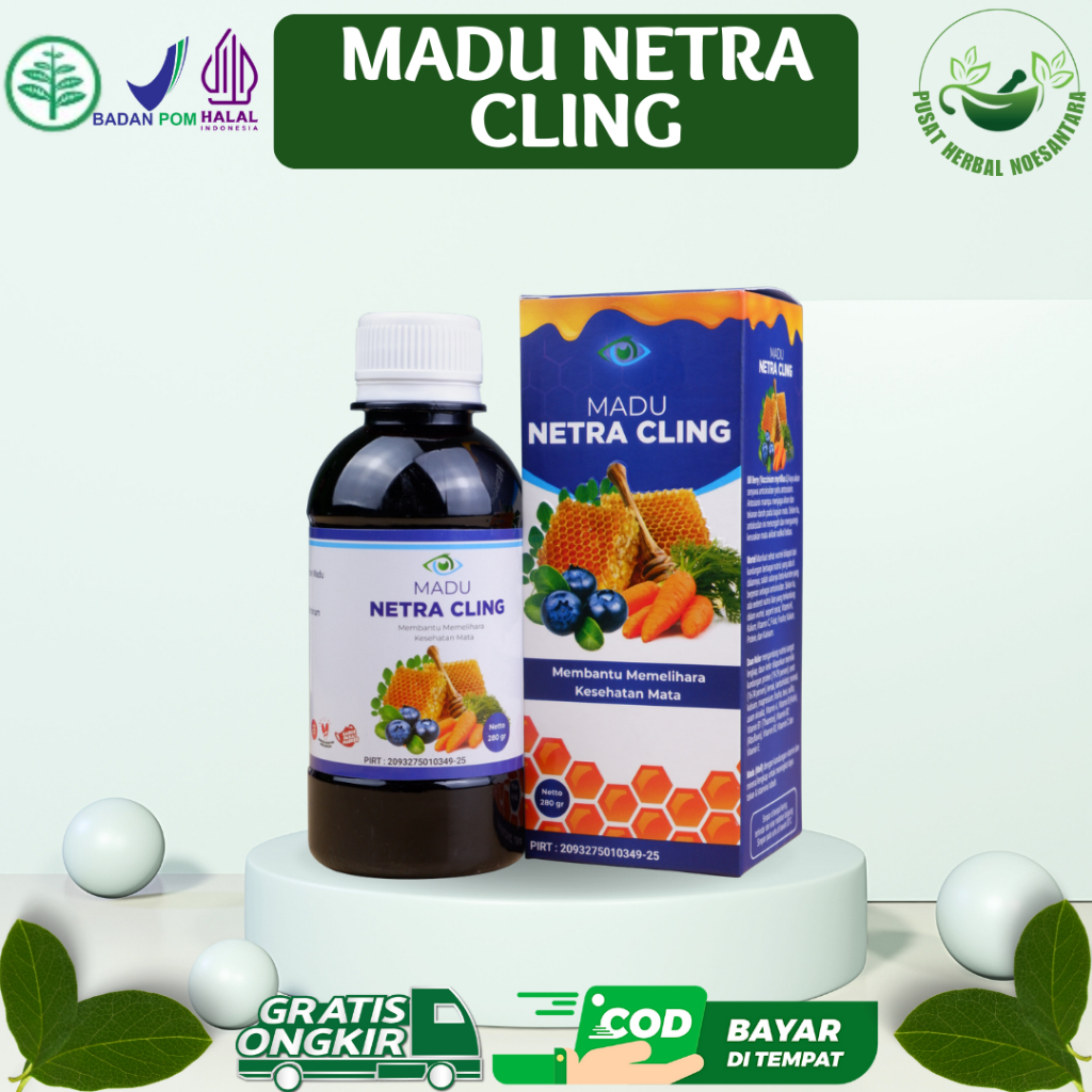 

PHN - Madu Mata Netra Cling Bonus Tetes Mata NetraCling Herbal Vitamin Atasi Masalah Kesehatan Mata