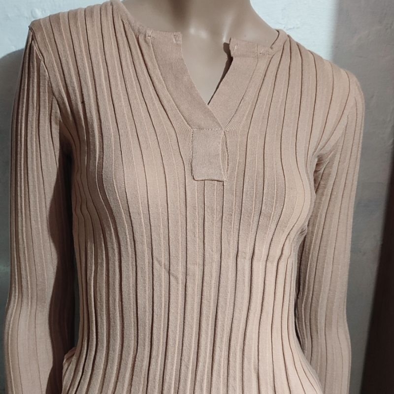 Atasan Wanita Rajut / Kaos Rajut lengan panjang