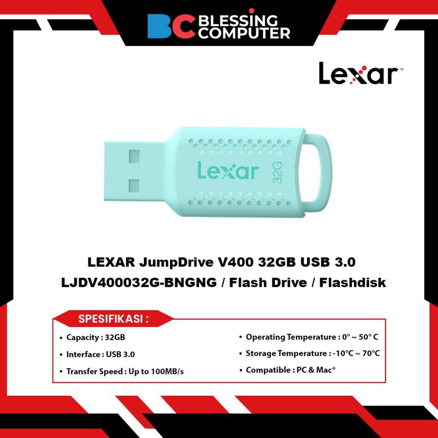 LEXAR JumpDrive V400 32GB USB 3.0 LJDV400032G-BNGNG / Flash Drive / Flashdisk
