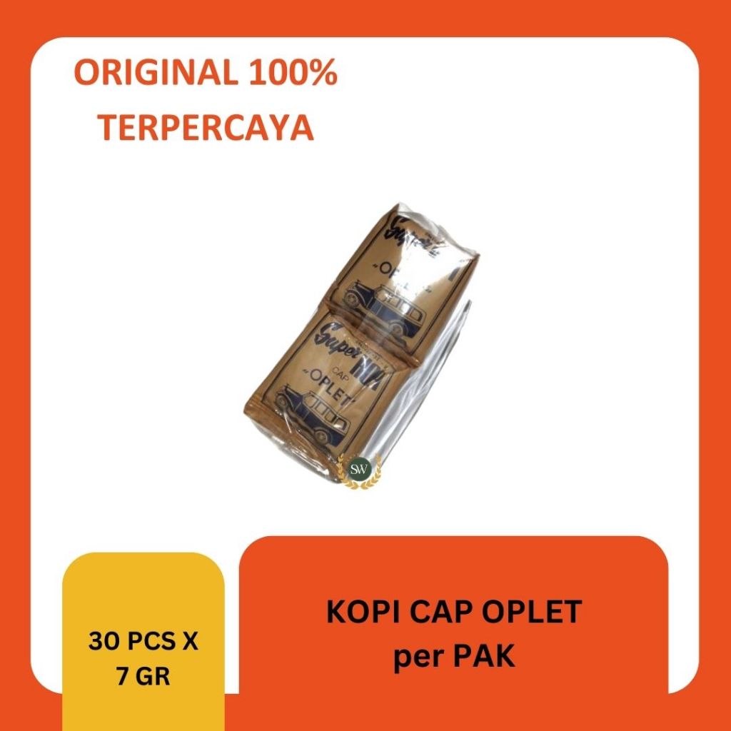 

Kopi Cap OPLET KECIL - Kecil - OPLET PAHIT - Per PAK (Isi 30 sachet x 7gr)