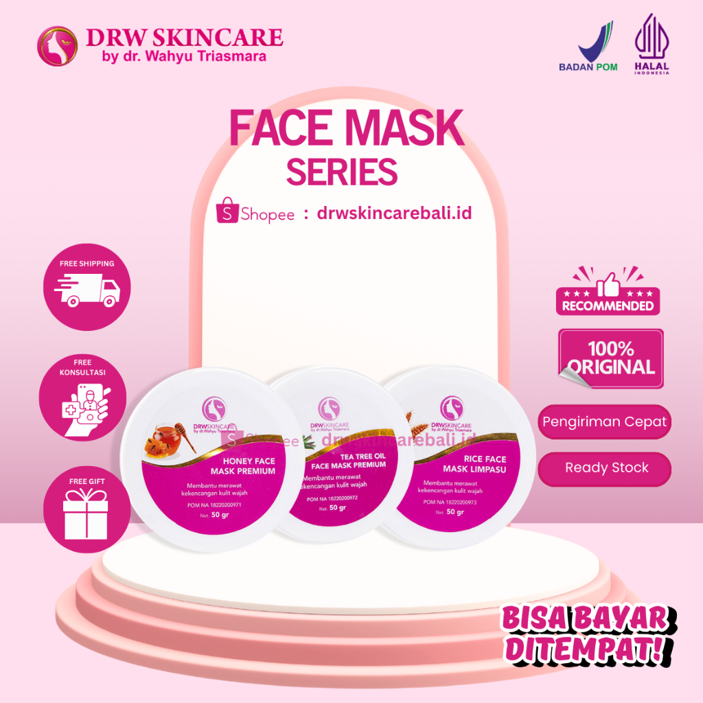 Drw Skincare Masker Premium  (Masker wajah premium ) Drwskincare Bali Drwskincare Denpasar skincareb