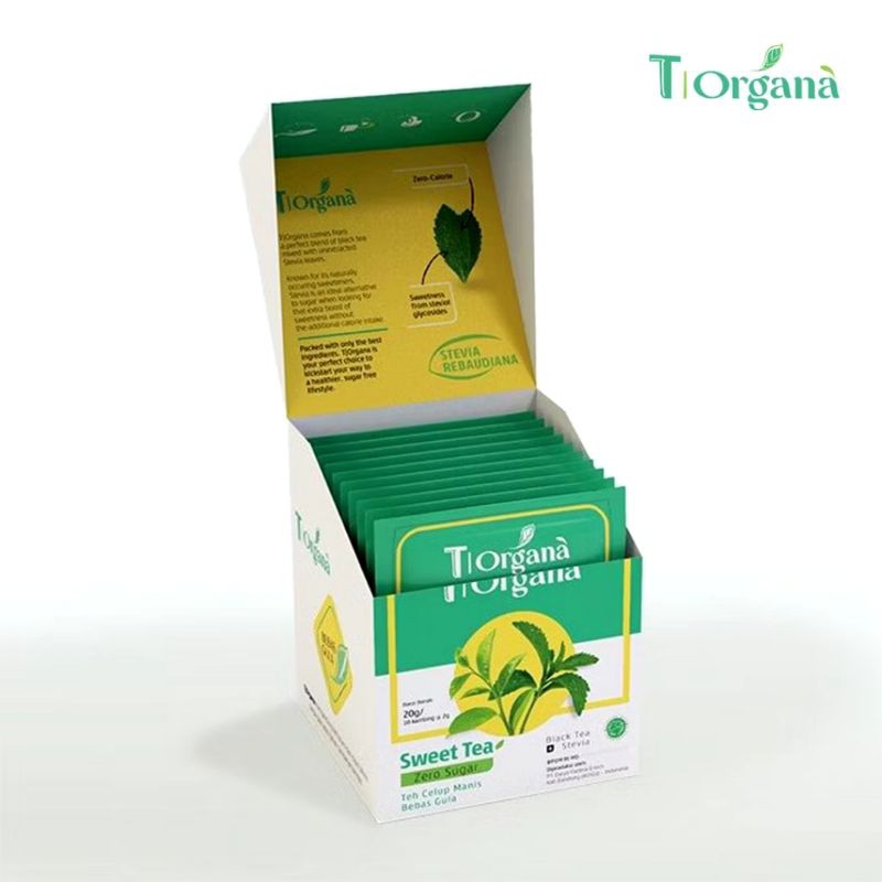 

TEH Manis DAUN STEVIA 100% BEBAS GULA Minuman Penderita DIABETES T Organa 20 gram 10 kantong