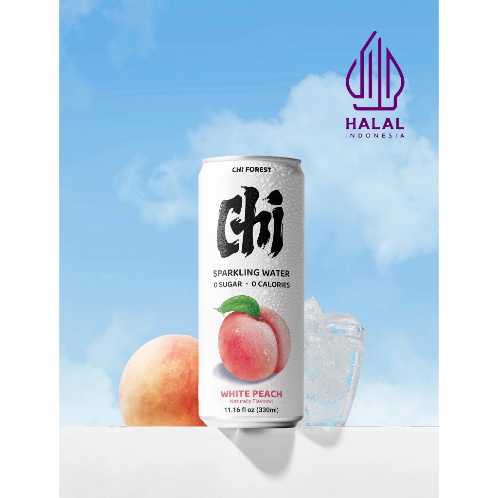

Chi Forest Sparkling Water Bebas Gula White Peach Kaleng 330 ml