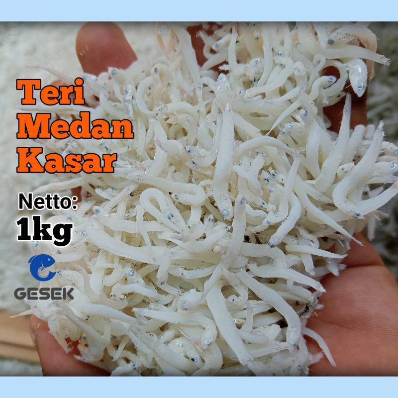 

Ikan Asin Teri Medan Super Size Kasar 1kg