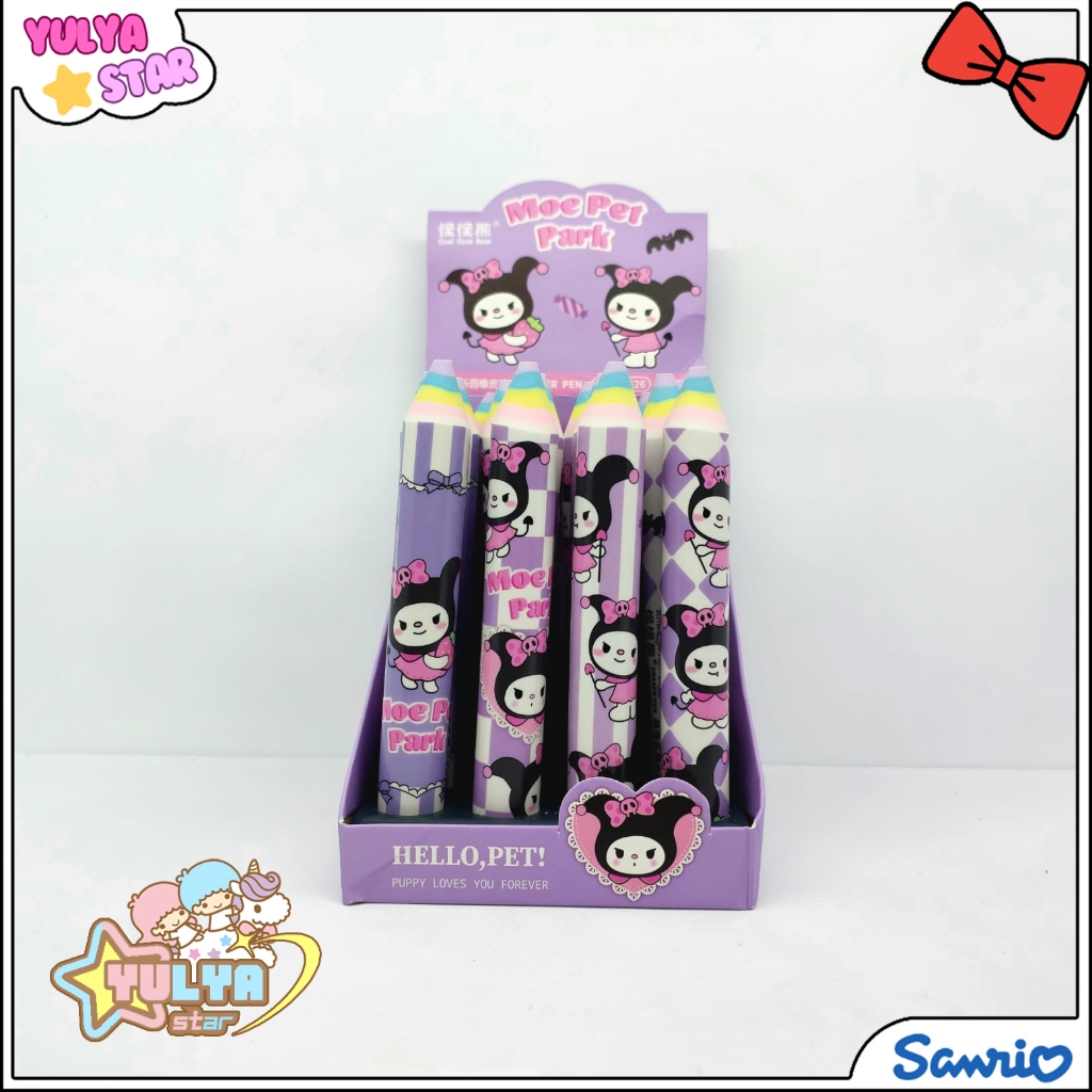 

Penghapus panjang KUROMI / Penghapus pencil bentuk panjan moti kuromi