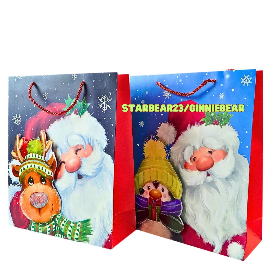 

Paperbag 3D Santa and little snowman (FAY 476)