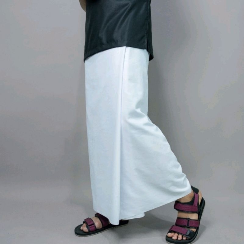 sarung gloyor pantai polos putih remaja / sarung gloyor/ sarung polos / sarung putih / sarung lasem 