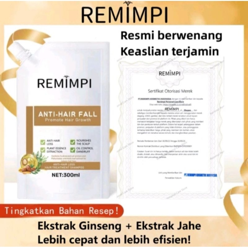 REMIMPI OFFICIAL Remimpi Shampo Anti Hair Fall Hair Treatment -  Anti Rambut Rontok