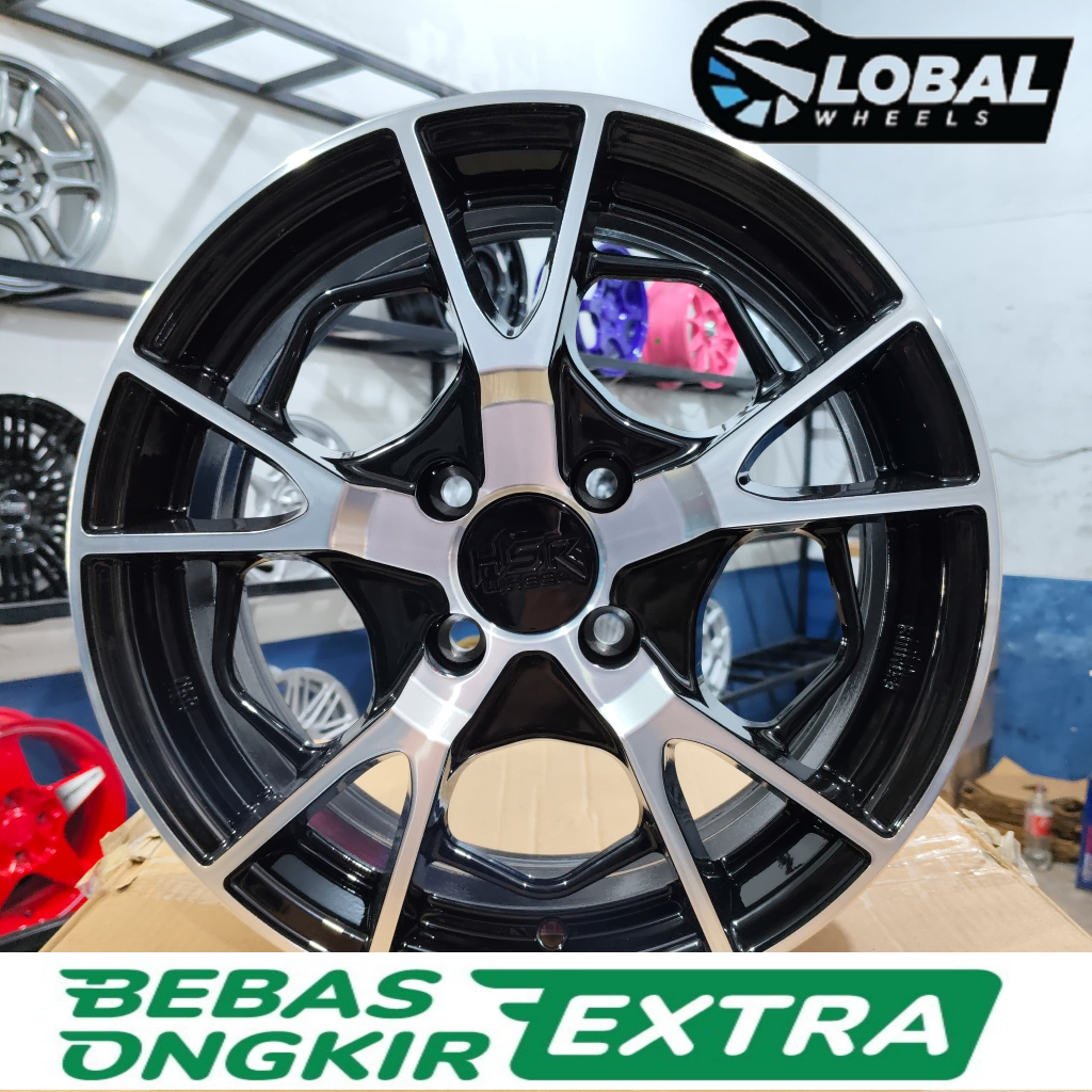 Velg hsr ring 15 lebar 65 et 42 velg mobil agya ayla sigar brio dll