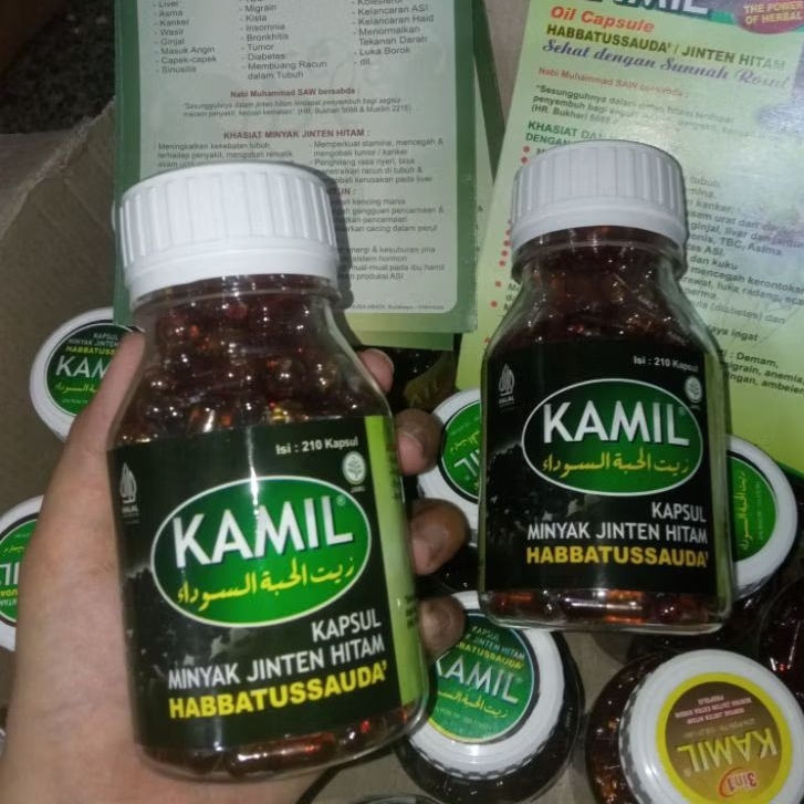 Kamil habbatussauda oil jinten hitam 210 kapsul Kamil habbatussauda Oil