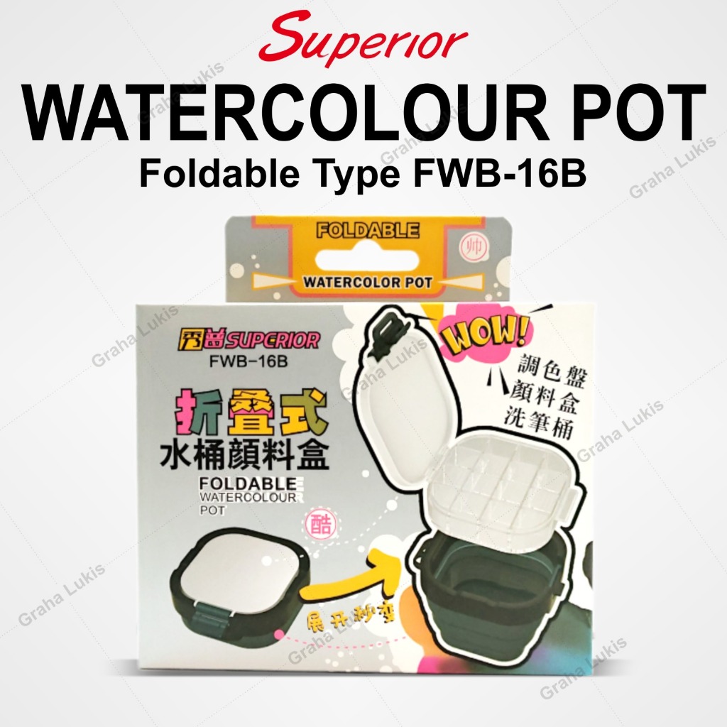 

Superior FOLDABLE WATERCOLOR POT FWB-16B