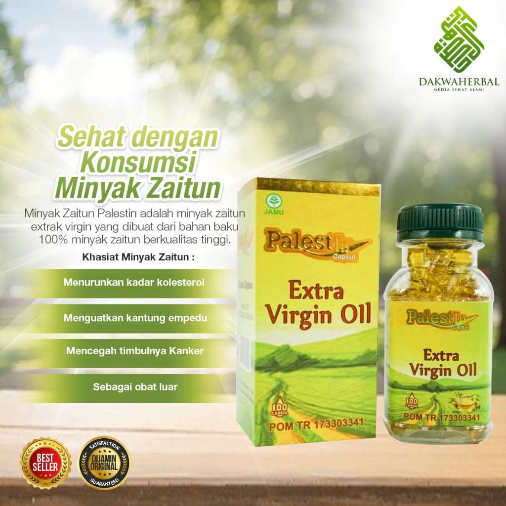 Minyak Zaitun Palestine - extra virgin palestine 200 kapsul