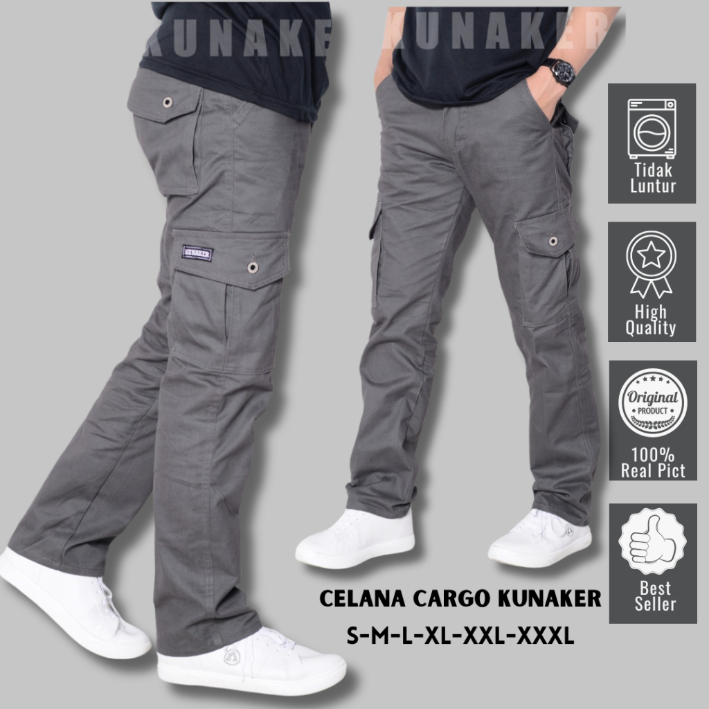 ORIGINAL KUNAKER CASTLE CLASH Celana Cargo Panjang Pria Premium Quality Adventure Long Kargo Pants R