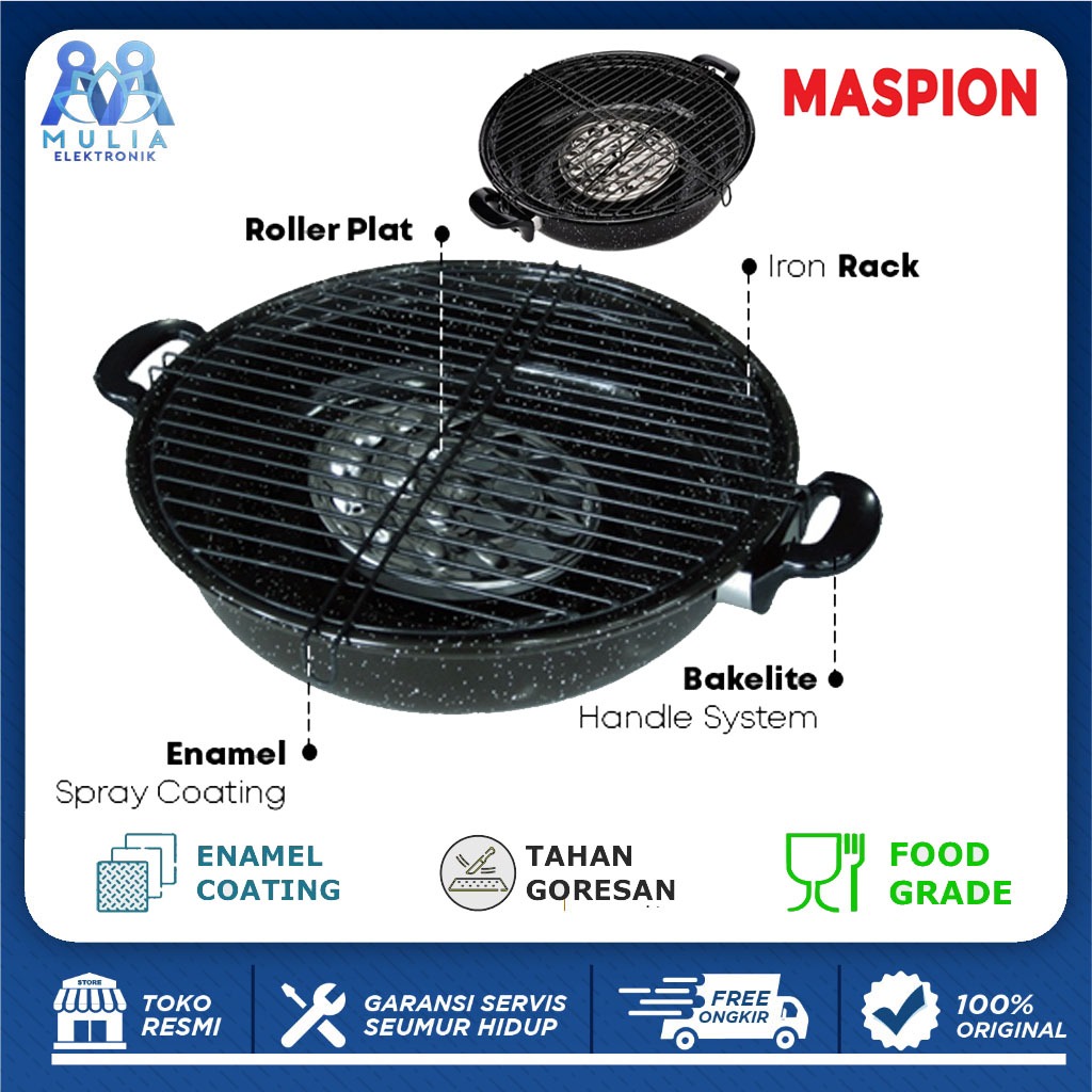 Maspion Alat Pemanggang / Magic Roaster Alat Pemanggang BBQ Maspion - 34 cm