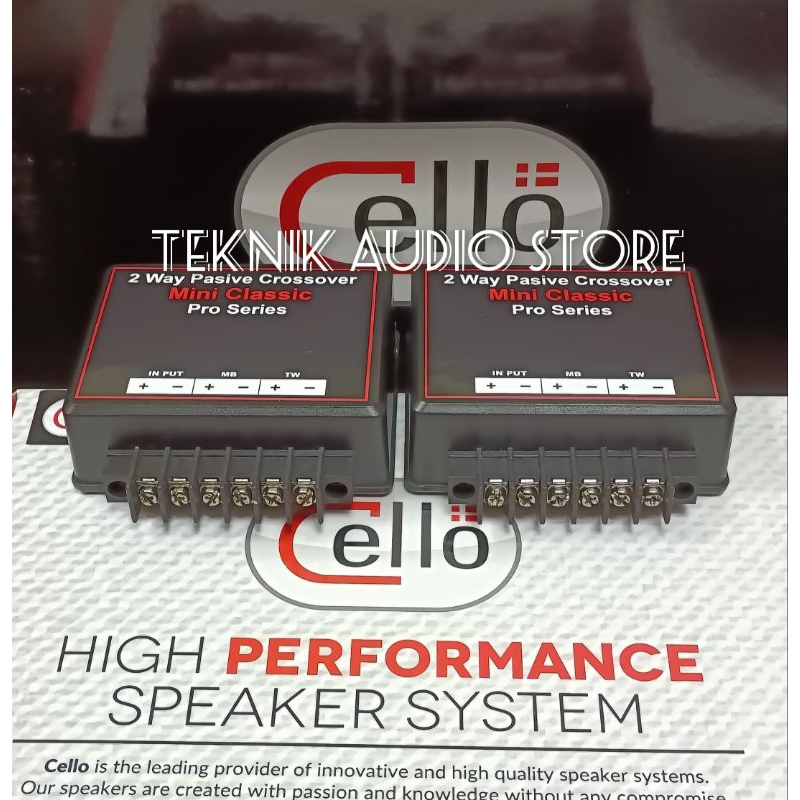 Crossover 2way Universal Mini Classic Pro Series