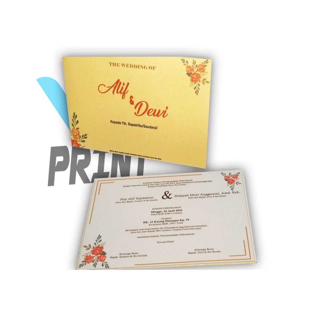 UNDANGAN PERNIKAHAN HARD COVER MINIMALIS / UNDANGAN AMPLOP HARD COVER / UNDANGAN MURAH AMPLOP JASMIN