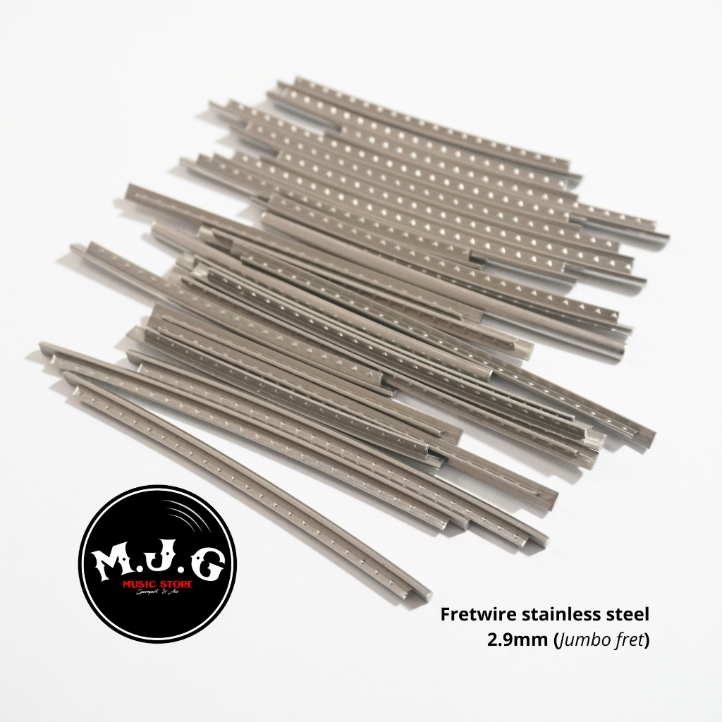 fret gitar akustik or elektrik stainless steel jumbo 2.9mm korea premium spec