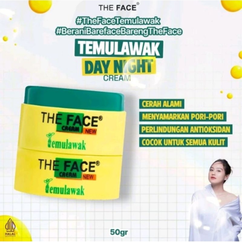Bedak Temulawak/Day Cream& Night Cream The Face Temulawak/Cream Temulawak BPOM Original