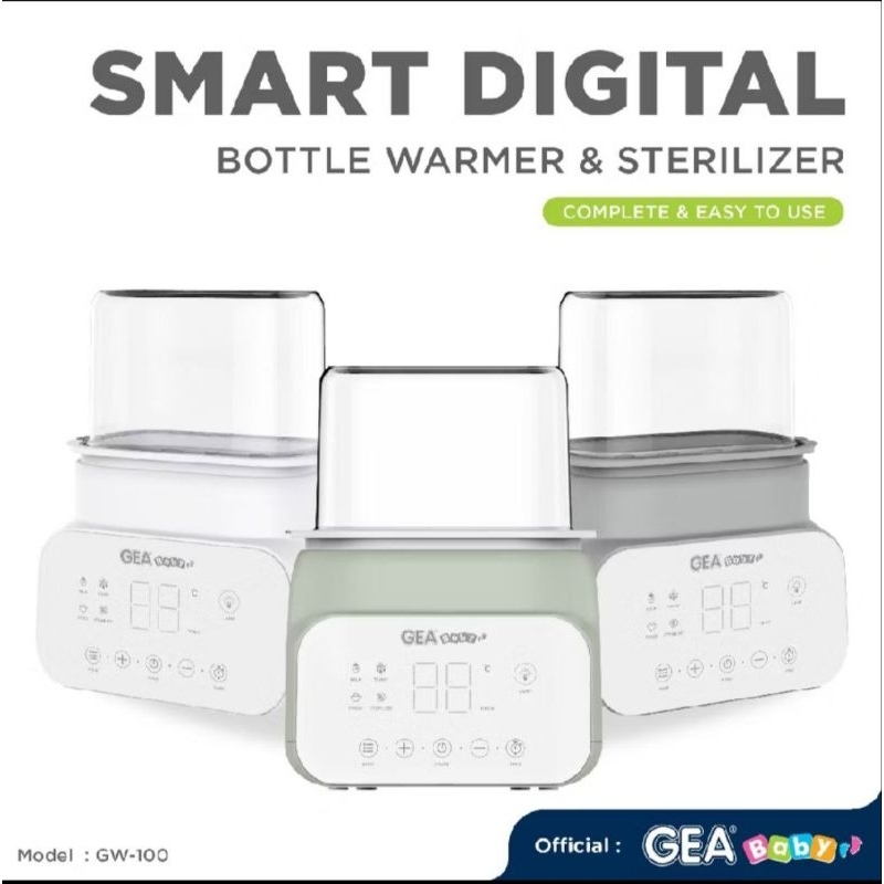GEA GW-100 Pemanas & Sterilizer Botol Susu Digital Cerdas