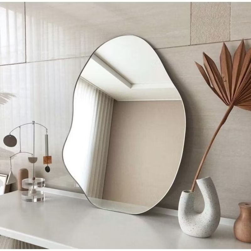 Cermin3mm-Cerminestetik-Cermintempeldinding-cerminMeja-CerminAesthetic-cerminLED Lucky cermin gantun