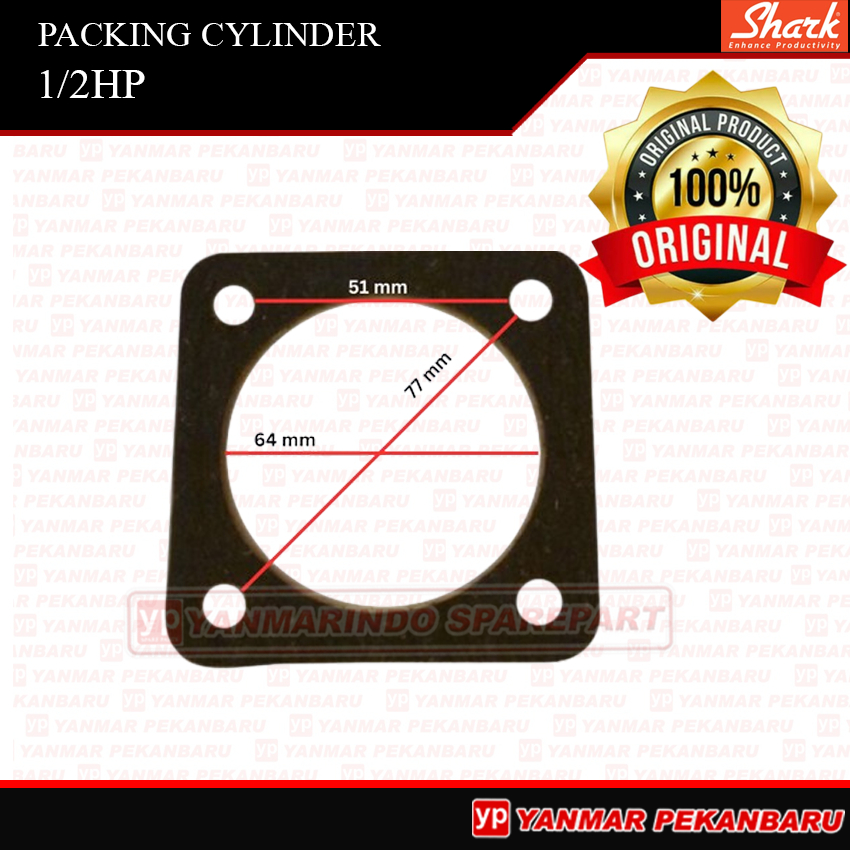 PACKING CYLINDER GASKET CYLINDER MESIN KOMPRESOR SHARK
