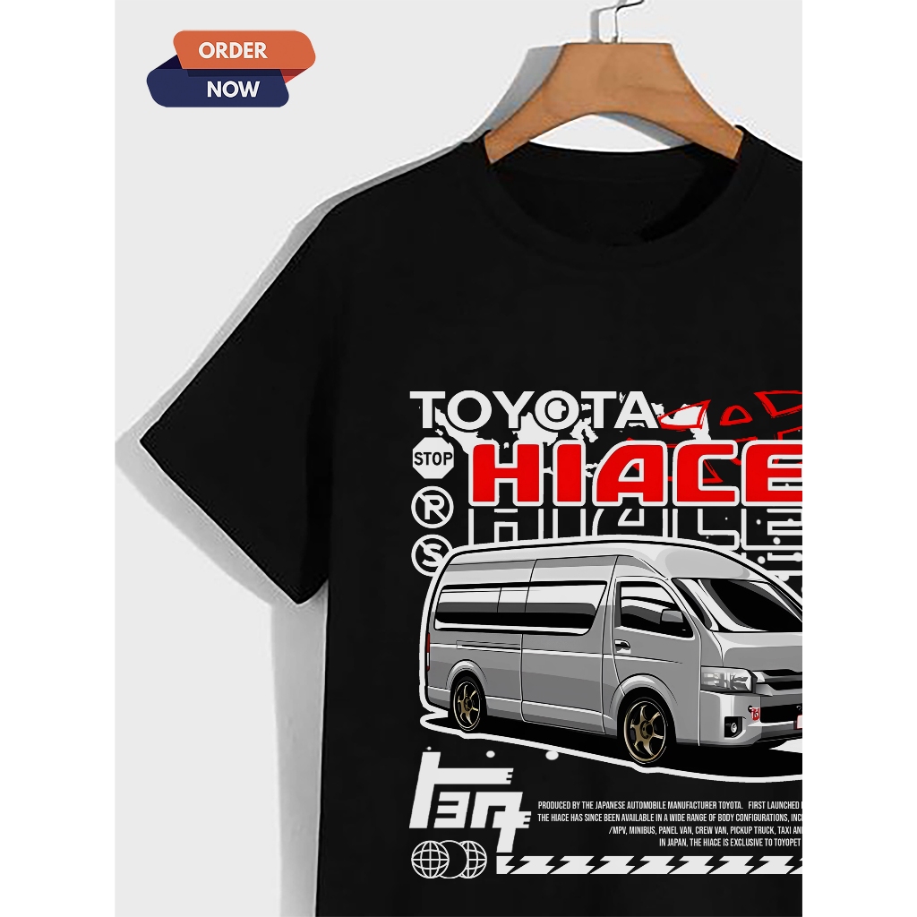 KAOS HIACE ELF BAJU PREMIUM COTTON BAJU ATASAN PRIA WANITA PIKNIK COD TRAVEL