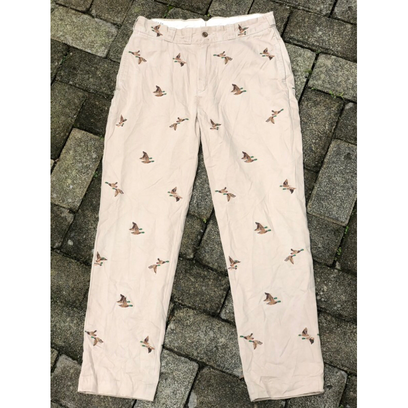Vtg Polo Ralph Lauren Embroidery Hunting Duck Pants