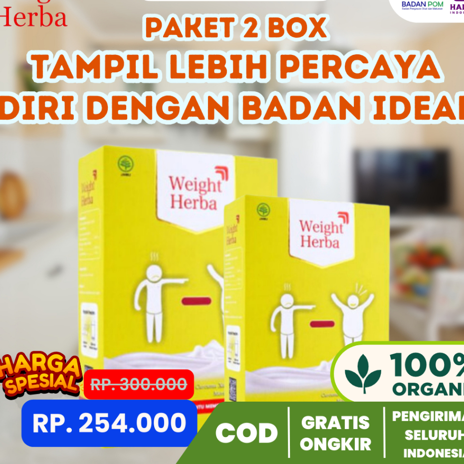 

Paket Weight Herbal 2 Box | Tampil Lebih Percaya Diri Dengan Berat Badan Ideal