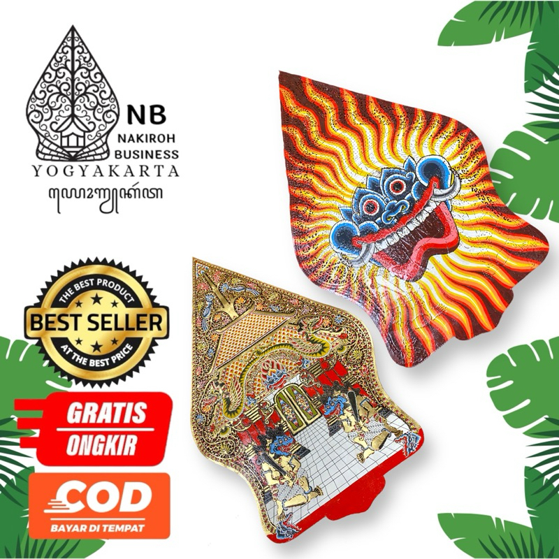 NAKIROHBUSINESS GUNUNGAN KAYON -+ 80 cm Wayang Kulit Alusan Asli Gunungan Kualitas Super Gapit Sungu