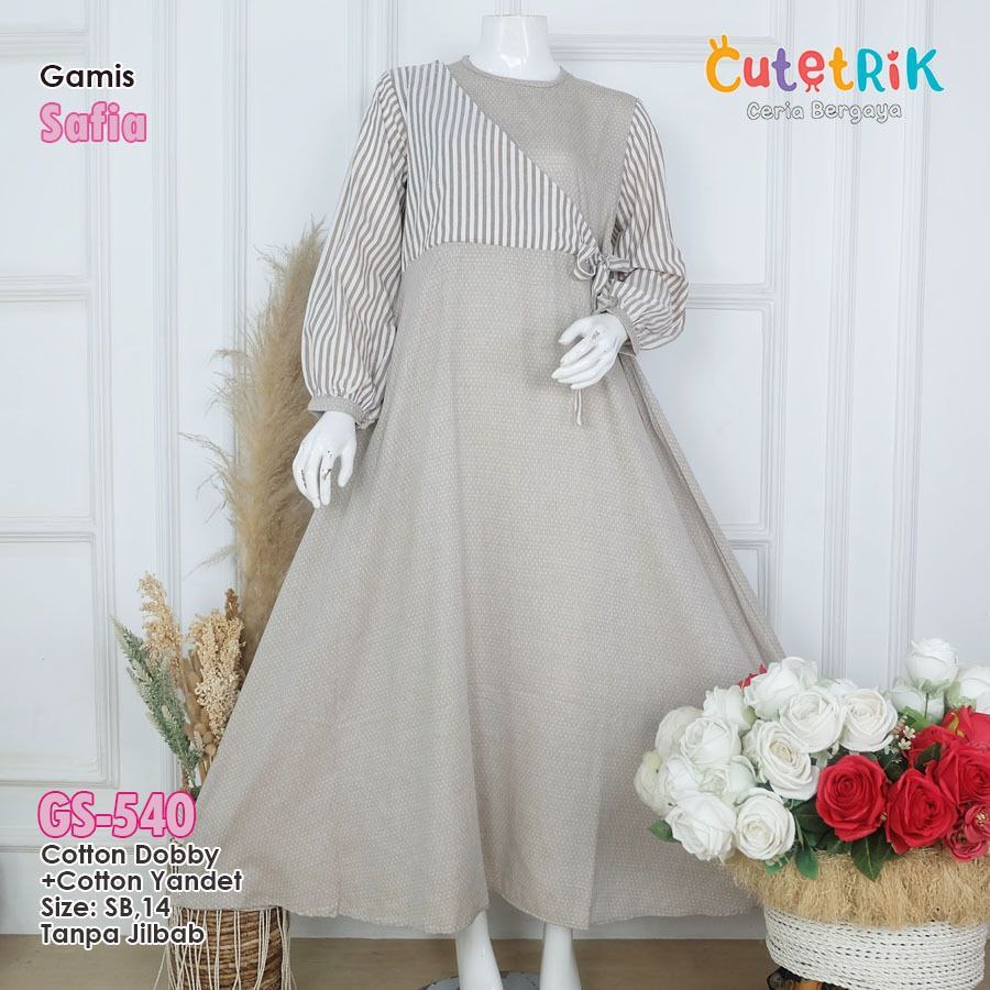 Baju muslim anak perempuan gamis anak model terbaru 2023 gamis anak Polos umur 9 10 tahun Cutetrik