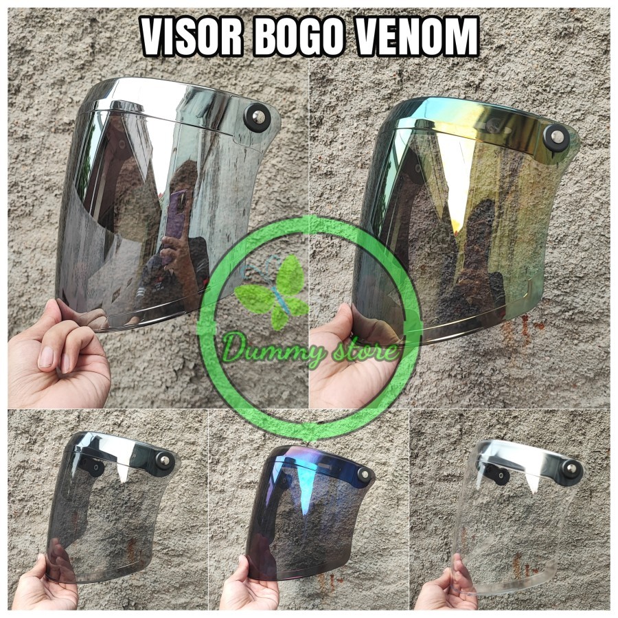 VISOR SNAIL RETRO / KACA BOGO VENOM / VISOR HELM CAKIL BOGO MODEL VENOM