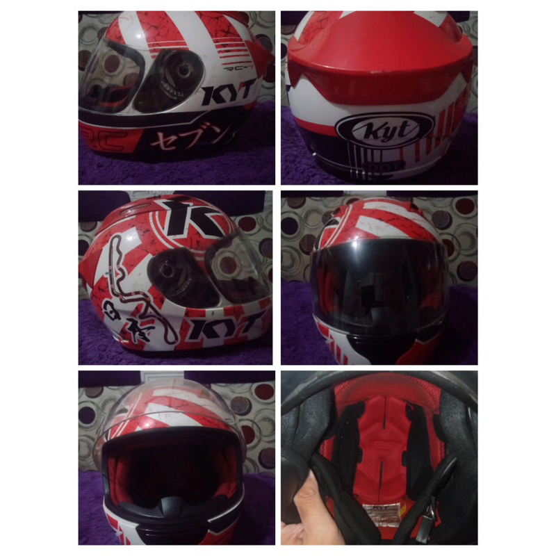 Helm KYT RC 7 preloved / second