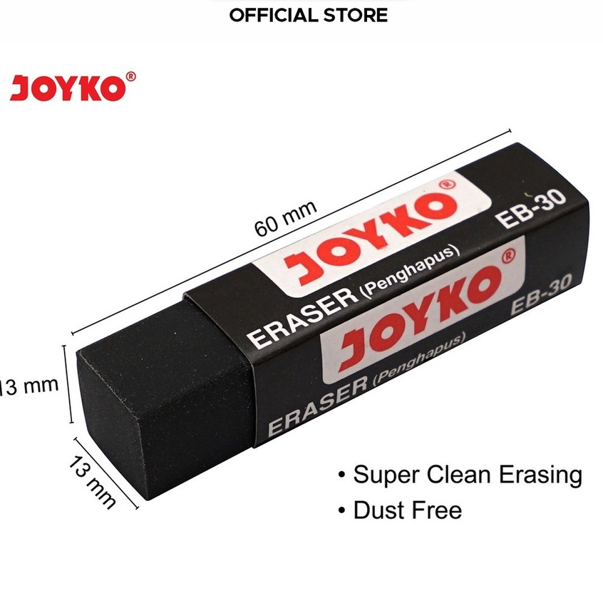 

Penghapus Pensil Joyko Alat Tulis Sekolah Hitam