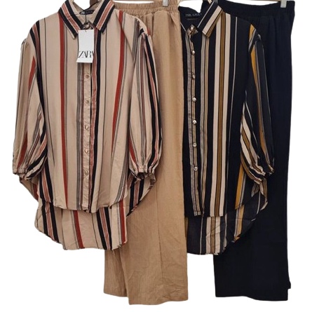 Gila one set malika salur setelan wanita dewasa bahan mix crinkel stelan terbaru malika