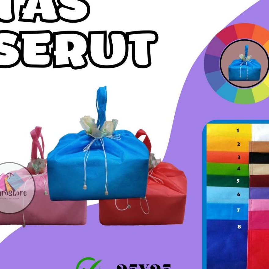 

Pilihan ftmstore Tas hajatan serut kotak snack kotak nasi 25 x 25 isi 12pcs berkat besek syukuran tas hajata polos